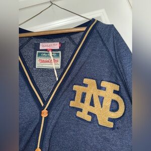 Notre Dame cardigan Mitchell & Ness